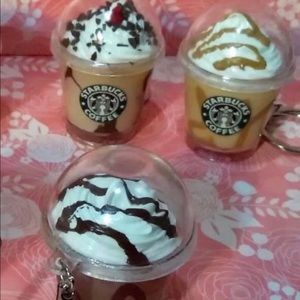 Starbucks frappe keychains